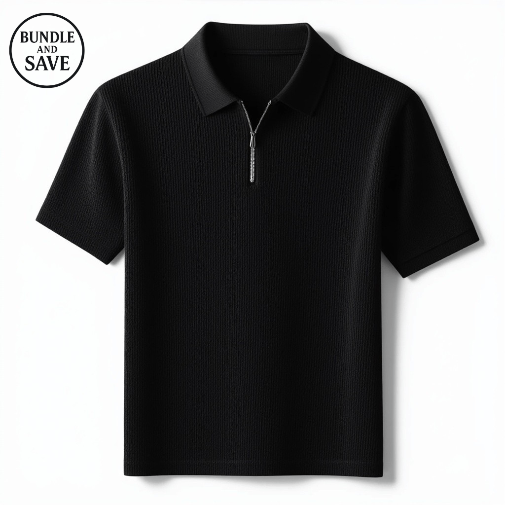 Gio French Knit Polo - Blue