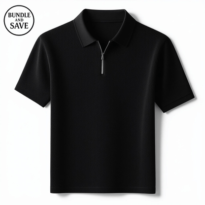 Gio French Knit Polo - Blue