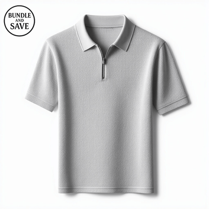 Gio French Knit Polo - Blue